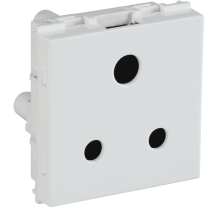 Havells Crabtree Signia 6A 3 Pin Shuttered Socket White