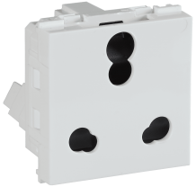 avells Crabtree Signia 16A 3 Pin Shuttered Socket White