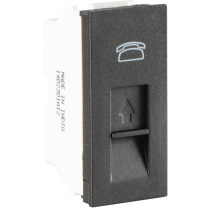 Havells Crabtree Signia Telephone Socket Rj 11 Grey