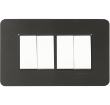 Havells Crabtree signia 4M Front plate Grey